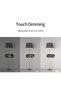 Smart Dimmer Switch, Smart WiFi Light Switch with Glass Panel, Gang 1, Neutral Wire Required, Compat - 3