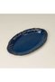 Kitchen Rustic Oval Kayık - Mavi - 31 cm - 2