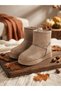 Suede Leather Mini Ug Boots Warm Stylish Winter Plush Lined Daily Unisex Children's Boots - 4