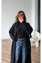 Women's Shawl Collar Oversized Knitwear and Bearded Furry Cardigan - 4