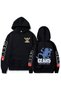 One Piece Gear 5 Printed Cotton 3 Thread Threaded Oversize Sweatshirt