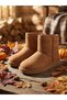 Suede Leather Mini Ug Boots Warm Stylish Winter Plush Lined Daily Unisex Children's Boots - 3