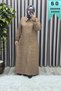 Women's Clothing Plus Size Jacquard Printed Quilted Full Length Overcoat