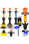 Modern Hookah Shisha with Marble Design Glass Base – 60cm - 2