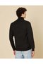 Men Black Zip-Neck Sweatshirt - 4