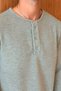 Men's Sierre Henley Collar Thessaloniki T-Shirt Gray - 4
