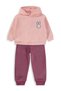 Rabbit Embroidered Tracksuit Set for 2-5 Years - Pink