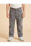 Boys Grey Five-Pocket Jeans