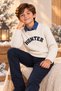 Boy's Hunter Knitwear Sweater Denim Shirt Pants 3-Piece Set Holiday Set - 3