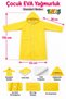 Children's Eva Raincoat Waterproof Hooded Transparent Visor with Snap Fasteners 7-11 Years Old Unisex - 2