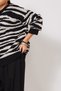 Animal Patterned Sequined Crewneck Tricot Sweater Black - 4