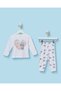 Infant Girls White Stitch Pyjama Set 2 Piece