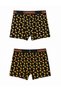 Pizza Patterned Men's Boxer Cotton Lycra Shiny Elastic Boxed Black - 4