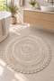 Bodrum Tufting Cotton Handmade Knitted 90 X 90 cm Rug 110 - 2