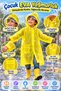 Children's Eva Raincoat Waterproof Hooded Transparent Visor with Snap Fasteners 7-11 Years Old Unisex - 3