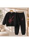 Team Sweatshirt Duck Guitar Printed Girls Boys Crew Neck