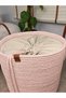 Cinchy Drawstring Lined, Decorative Leather Handle, 45 cm X 36 cm Durable Shaping / Sculpting Basket - 2