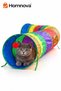 Flat Cat Tunnel Folding Rainbow Long Flat Cat Dog Play Tunnel Pet Play Tunnel 1 Piece Tear-Resistant