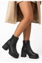 Leravya Women's Thick Heel Zippered Ankle Boots - 2