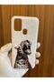 Silicone Phone Case for Samsung Galaxy M31/M21/M30S Leopard Ribbon Bow Printed Inside Velvet - 5