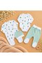 100% Cotton 4-Piece Baby Hospital Discharge Set: Romper, Bodysuit, Hat, Booties, Pants Set