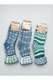 Turkmen Socks Woolen Booties 3-Pack Foldable Keep Warm Winter Home Socks Unisex Mixed Pattern
