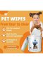 Pet Eye Wipes for Dogs & Cats | Tear Stain Remover, Dog Eye Cleaner & Cat Eye CleanerRemoves Eye Crust, Eye Gunk & Tear Stains | Hypoallergenic Eye Cleaning Wipes | 200 Pcs - 2