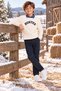 Boy's Hunter Knitwear Sweater Denim Shirt Pants 3-Piece Set Holiday Set - 5