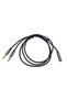 Headphone - Microphone Splitter Splitter Cable 3.5mm Trrs Female to 2X 3.5mm Male 2m - 3