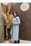 Nelya Premium Lined Classic Coat |   Gray - 3