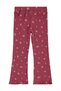 Crispy Flower Leggings for 2-5 Years - Red - 2