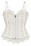 White Lace Underwire Bustier - 1290 - 2