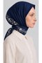 Viole Rayon Scarf - Dark Blue - 5