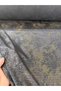 Black Gold Foil Printed Suede Lace Fabric - Glittering Evening Dress and Designer Fabric - 2