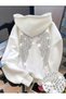 Fashionable Women's Winged Stone Printed 3 Threaded Yarn Embossed Fabric Hooded Oversize Sweatshirt