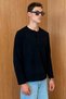 Men's Sierre Henley Collar Thessaloniki T-Shirt Black - 4