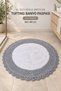 Bodrum Tufting Cotton Handmade Knitted 90 X 90 cm Rug 108