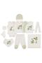 Apple Printed Bodysuit Sets - Ecru