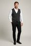 Interview Buttoned Thin Steel Knit Wool Regular Fit Anthracite Knitwear Vest - 5