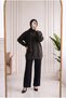 Peyker Crew Neck Scarf Sweater-Kr6023 Brown