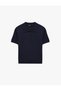 Viscose Buttoned Short Sleeve Polo Collar Knitwear T-Shirt - 5