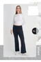 Women's Smoked High Waist Wide Leg Pants