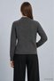 High Collar Knitted Crop Sweater 2585 Anthracite - 3