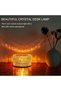 Multi-Function Crystal LED Lamp - Adjustable 3-Level Touch Dimmer with Warm/Cool Lighting - Recharge - 3