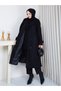 Windbreaker Detailed Lined Cashmere Coat Rc3168
