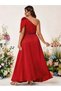 Rochie maxi, roșu - 2