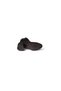 Women's Black Brown Matte Leather Round Toe 5cm Thick Heel Ankle Boots with Stones - 4