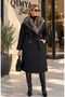Levure Women's Mid-Length Quilted Puffer Coat with Removable Fur Collar