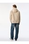 Long Sleeve Zippered Pocket Hooded Cashmere Jacket - 4