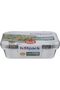 Aluminium Container with Lid 1850ml Silver 8+2 - 2